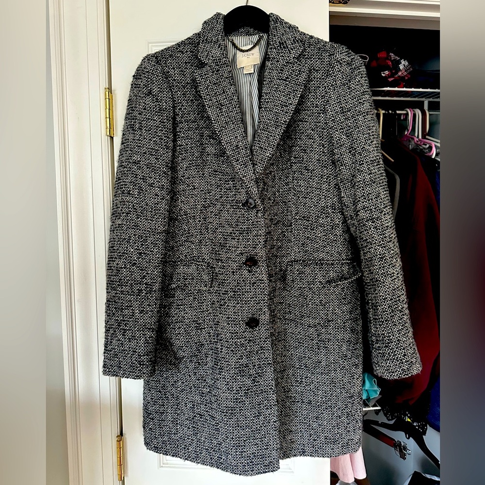 J. Crew black and white coat